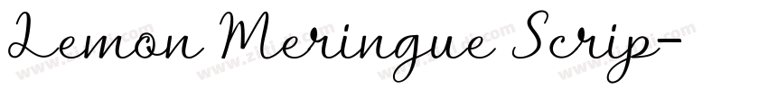 Lemon Meringue Scrip字体转换